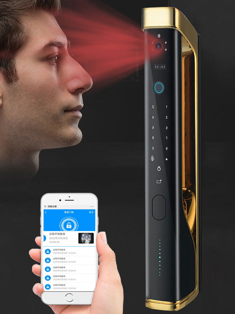 HI TOWER | Smart Lock With High Quality Camera, Remote APP Unlock, Electronic Fingerprint, Digital Card, Key & Passcode . Smart Living and Technology