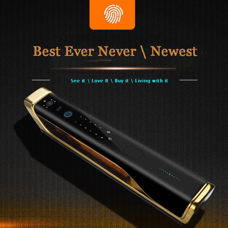 HI TOWER | Smart Lock With High Quality Camera, Remote APP Unlock, Electronic Fingerprint, Digital Card, Key & Passcode . Smart Living and Technology