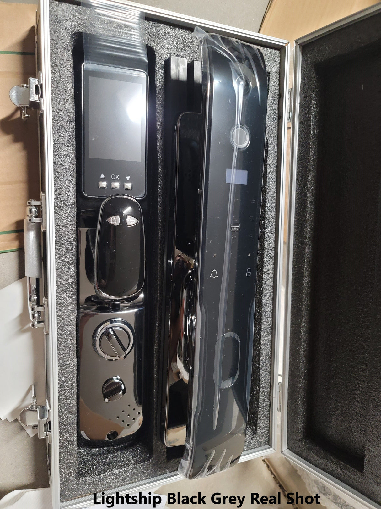 Lightship Black | Smart Biometric Fingerprint Door Lock Smart Living and Technology