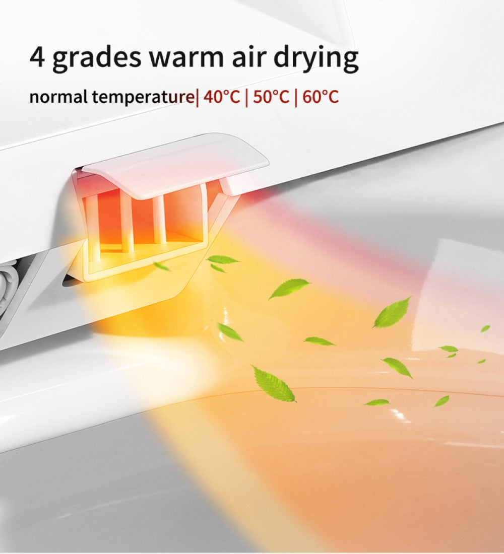 Luxury One-Piece Elongated  Smart Toilet  with LED Display & Remote Control -Blue or Turquoise Finish Smart Living and Technology