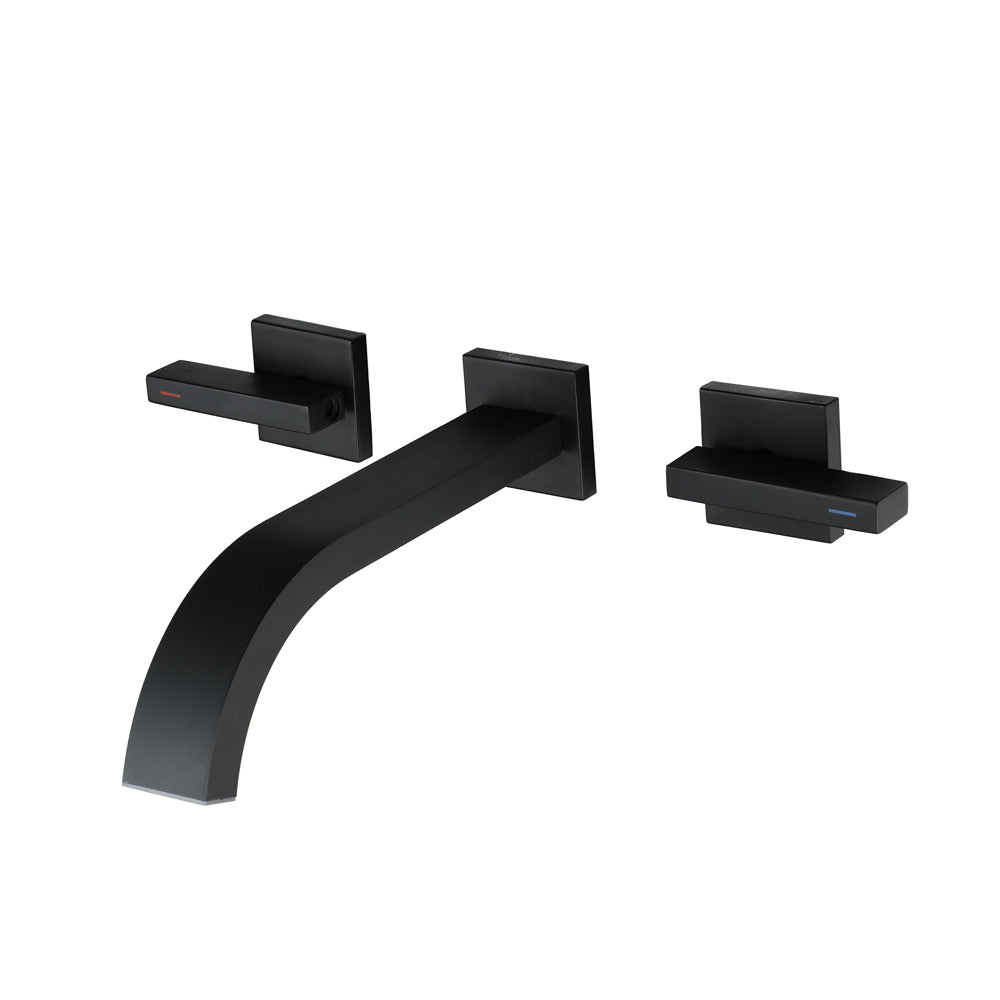 MARO| Wall Mounted Dual Handles Bathroom Sink Faucet Smart Living and Technology