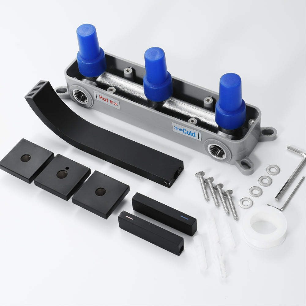 MARO| Wall Mounted Dual Handles Bathroom Sink Faucet Smart Living and Technology