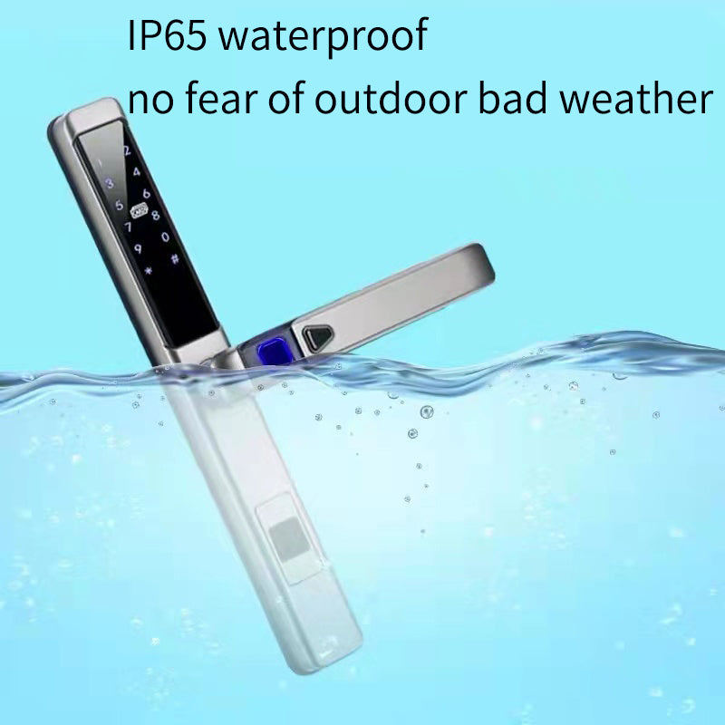 MARS | Sliding Door Smart Lock Fingerprint Keyless Entry Door  Lock Passcode Tuya App IP65 Waterproof Door Lock Smart Living and Technology