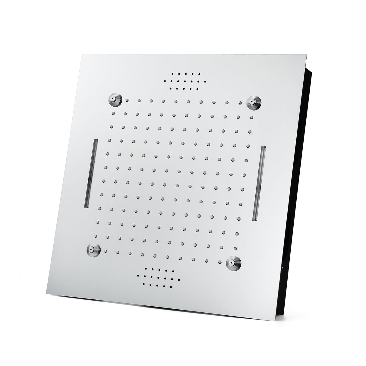 MONACO Chrome | 20" x 20" Complete Luxury LED Music shower set Rainfall , Waterfall, Mist Spray 6x Body Jets Smart Living and Technology