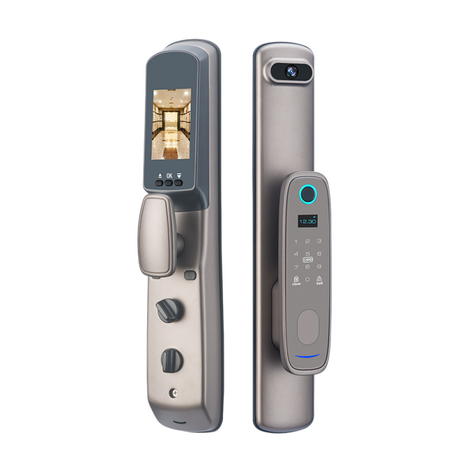 PALACE | Smart Door Lock Keyless Entry Door Lock Biometric Fingerprint Door Lock Built-in Camera Remote App Unlcoking Smart Living and Technology