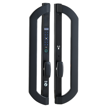 SUPREME| Commercial Property Smart Fingerprint Door Lock  Passcode Cards and Mobile APP Keyless Entry Aluminum Door , Vinyl Door , Patio Door Lock Smart Living and Technology