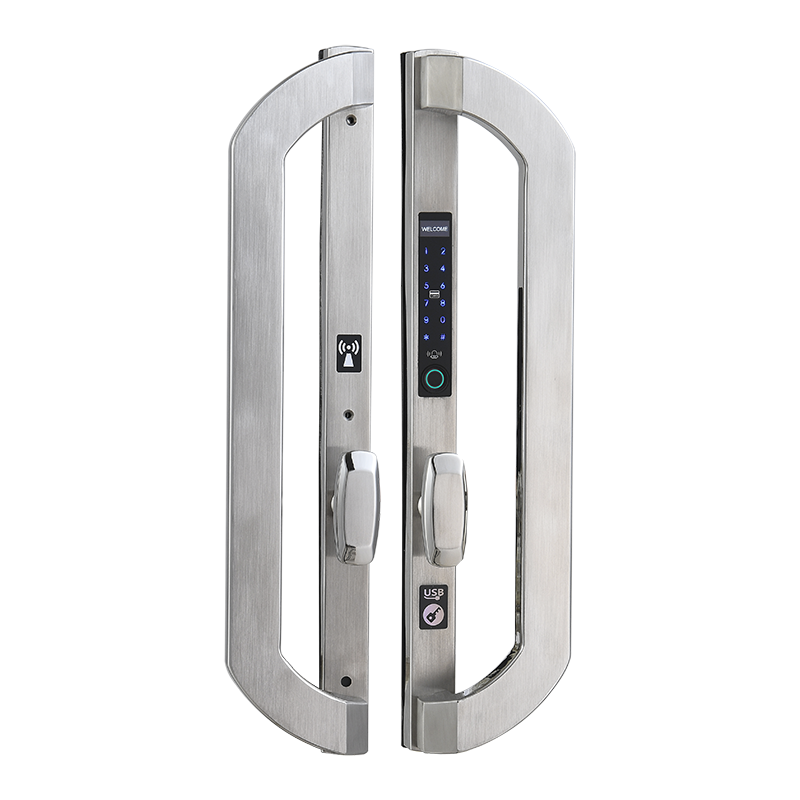 SUPREME| Commercial Property Smart Fingerprint Door Lock  Passcode Cards and Mobile APP Keyless Entry Aluminum Door , Vinyl Door , Patio Door Lock Smart Living and Technology