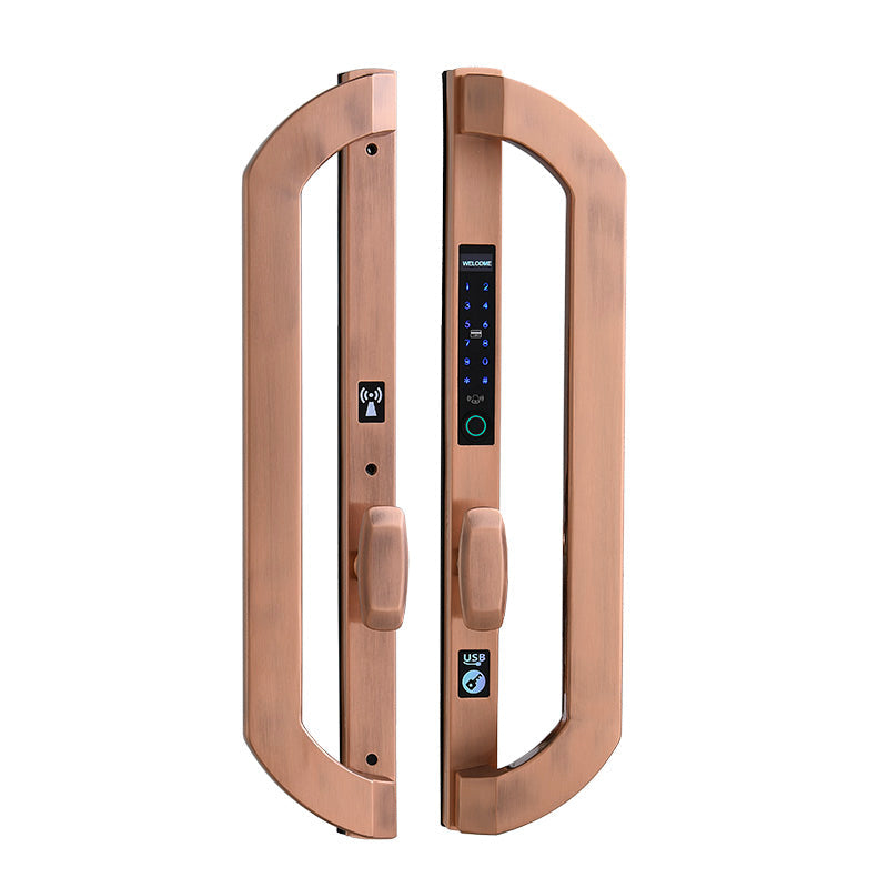 SUPREME| Commercial Property Smart Fingerprint Door Lock  Passcode Cards and Mobile APP Keyless Entry Aluminum Door , Vinyl Door , Patio Door Lock Smart Living and Technology