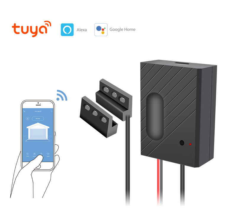 Smart Garage Door Opener Wi-Fi Smart Life and Tuya APP Work with Alexa , Google Assistant No Programming Needed Smart Living and Technology