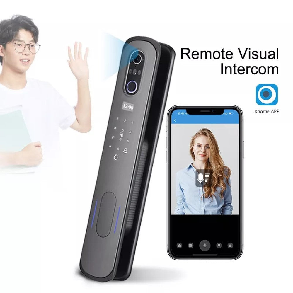 VOICE| 3D Face recognition smart door lock with video intercom feature biometric fingerprint smart door lock Smart Living and Technology