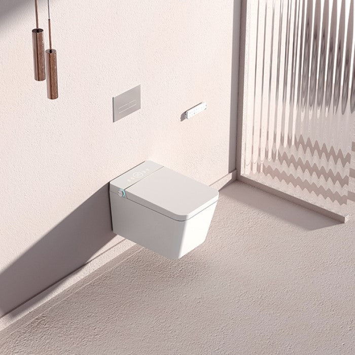 MIAH|  WALL HUNG LUXURY SMART TOILET HEATED SEAT AIR DRYER SMART TOILET