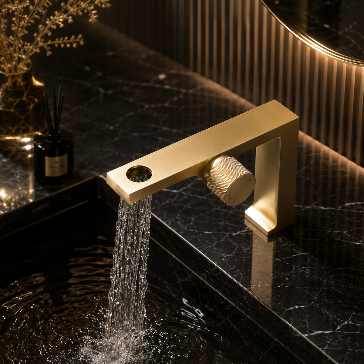 Luxury bathroom faucet collection by Smart Living and Technology