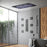 RENO| 23"  Ceiling Mounted Complete LED Music Shower System