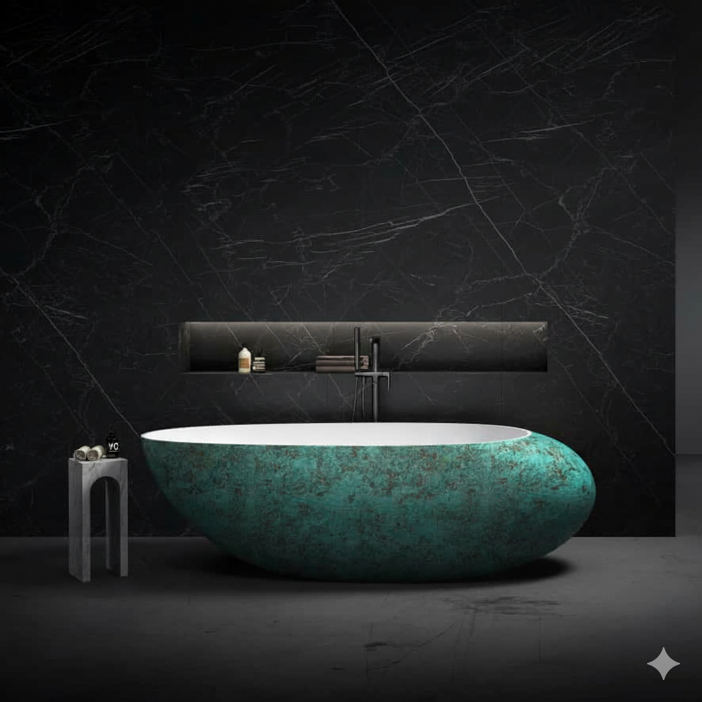 CLASOPY|70" FREE STANDNING BATHTUB SOLID SURAFCE STONE RESIN SOAKING TUB