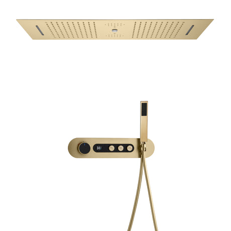 AMAZEER|36" IN CEILING MOUNT COMLETE LED MUSIC SHOWER SYSTEM