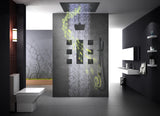 VIVRY|32" COMPLETE LUXURY SHOWER SYSTEM RAINFALL WATER MIST SPRAY SHOWER SYSTEM