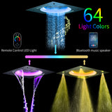 ORCHID|22"COMPLETE SHOWER SYSTEM CEILING MOUNT SHOWERHEAD WITH 6 BODY JETS AND WALL MOUNTED SHOWERHEAD