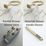 TERRACE RAINFALL WATERFALL COMPLETE SHOWER SYSTEM