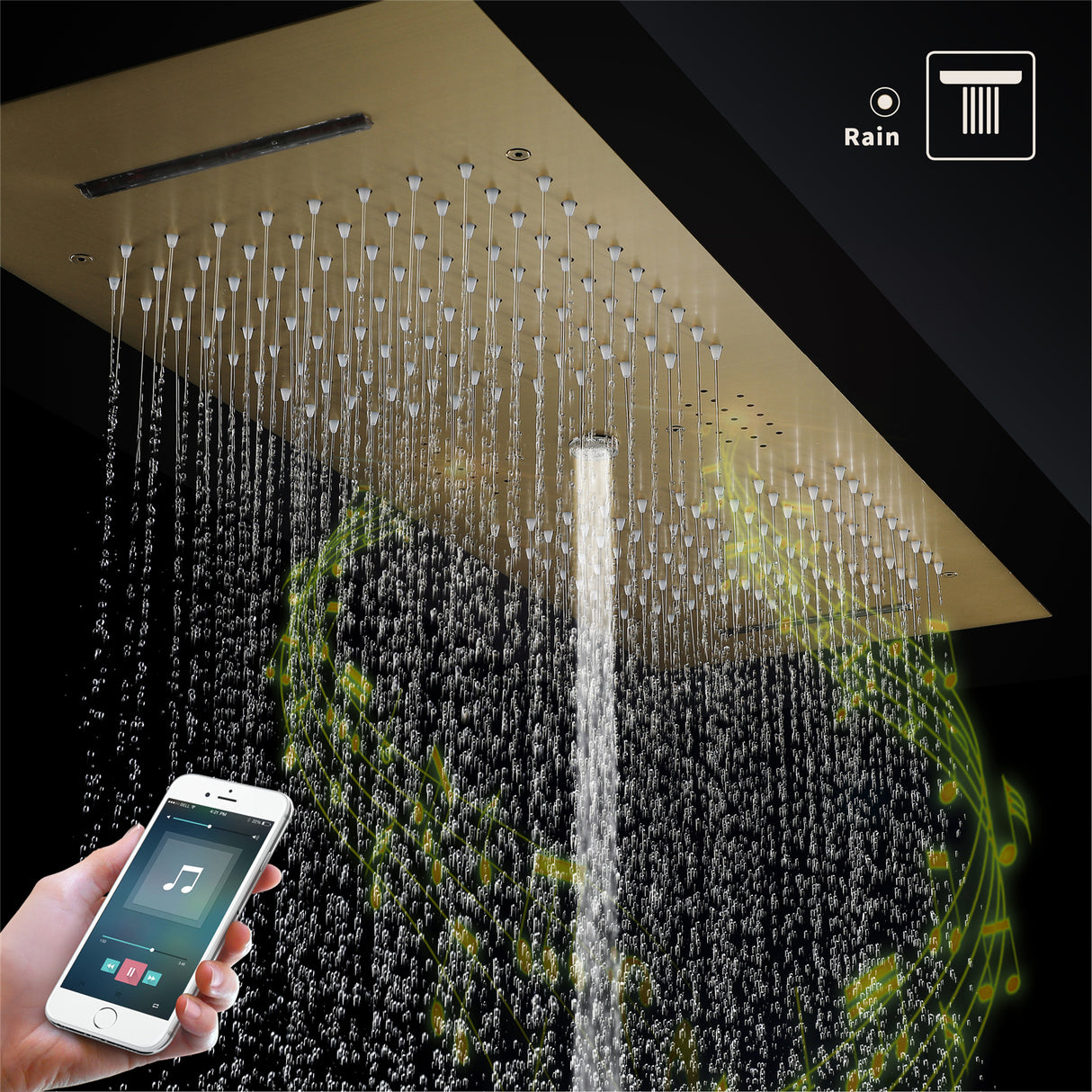 ARCADIA |36"INCH COMPLETE LED MUSIC SHOWER SYSTEM