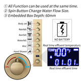 AVIER|20"COMPLETE SHOWER SYSTEM WITH INFINITY LED MIRROR MULTI COLORS LIGHTING