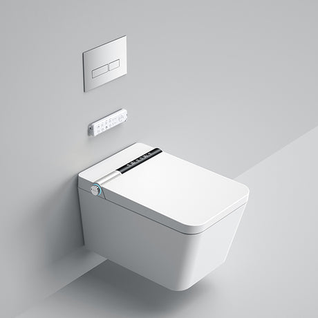 MASSY| WALL MOUNTED LUXURY SMART TOILET HEATED SEAT AIR DRYER SMART TOILET COMPLETE  WITH FRAME IN WALL TANK