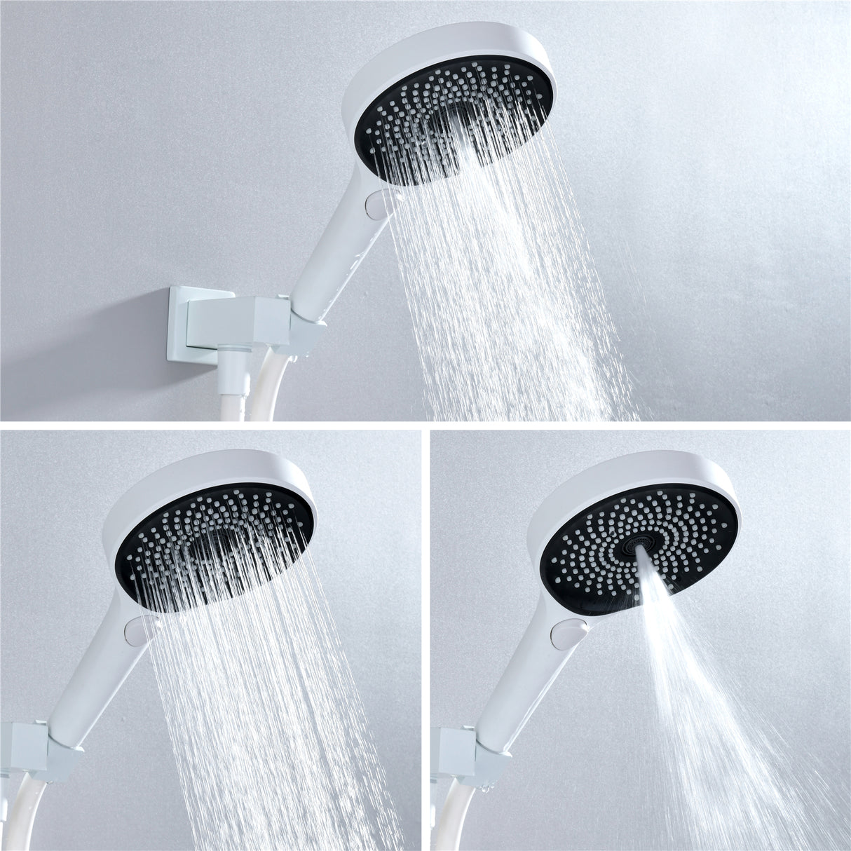 MALIBU|36inch COMPLETE LED MUSIC SHOWER SYSTEM DIGITAL DISPLAY VALVE PUSH BUTTON THERMOSTATIC SHOWER SET