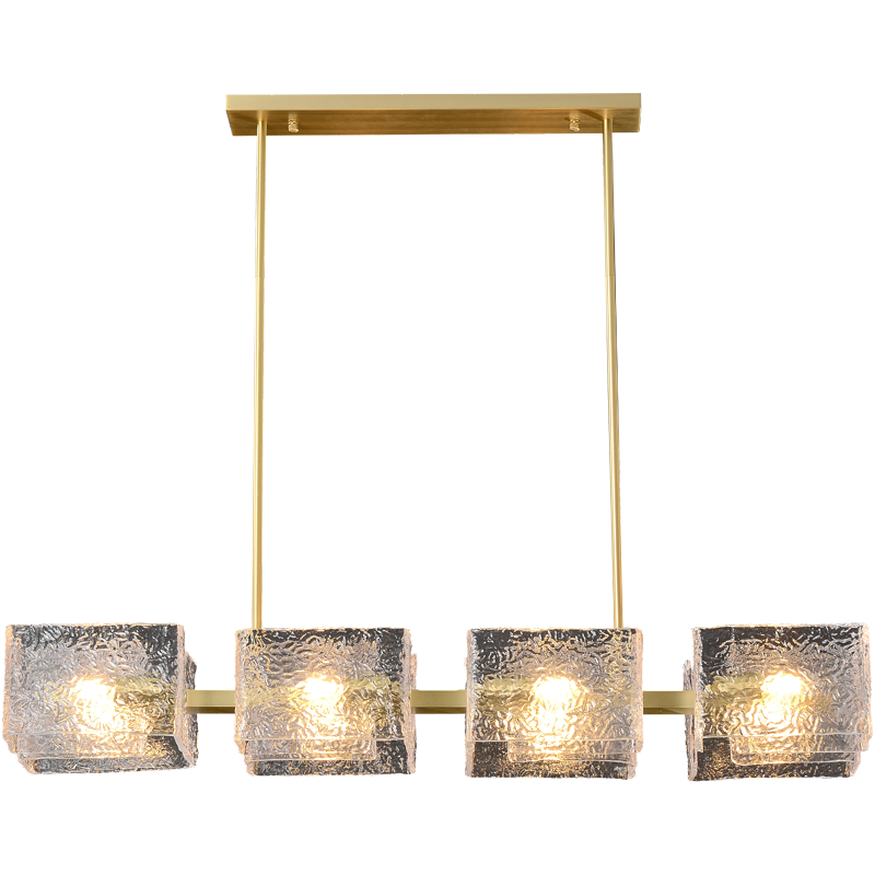 Aria | minimalist Luxurious Brass Chandelier Modern Glass Pendant Light Light Pendant