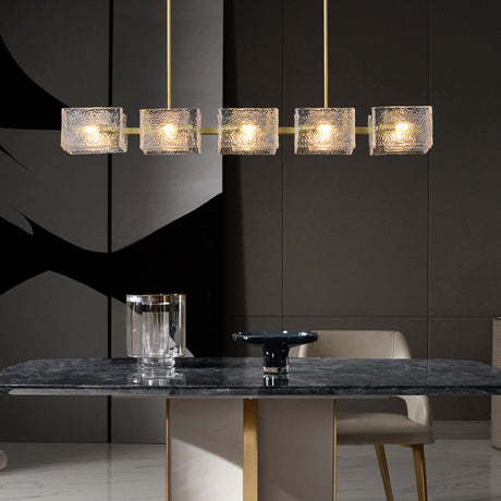 Aria | minimalist Luxurious Brass Chandelier Modern Glass Pendant Light Light Pendant