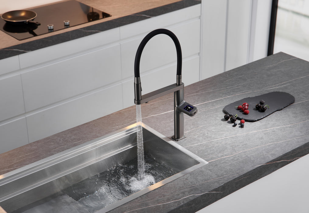 ARIAS| Touch Single Hole Kitchen Faucet Digital Display and Sensor