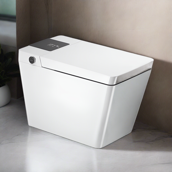 AVINDI| Smart One-Piece Toilet Square Shape Luxury Resort Style Floor Mounted Remote Control Smart Toilet
