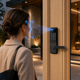BRIDGE|US STANDARD SINGLE LATCH SMART DOOR LOCK WITH VIDEO CALLING FEATURE