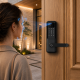 BRIDGE|US STANDARD SINGLE LATCH SMART DOOR LOCK WITH VIDEO CALLING FEATURE