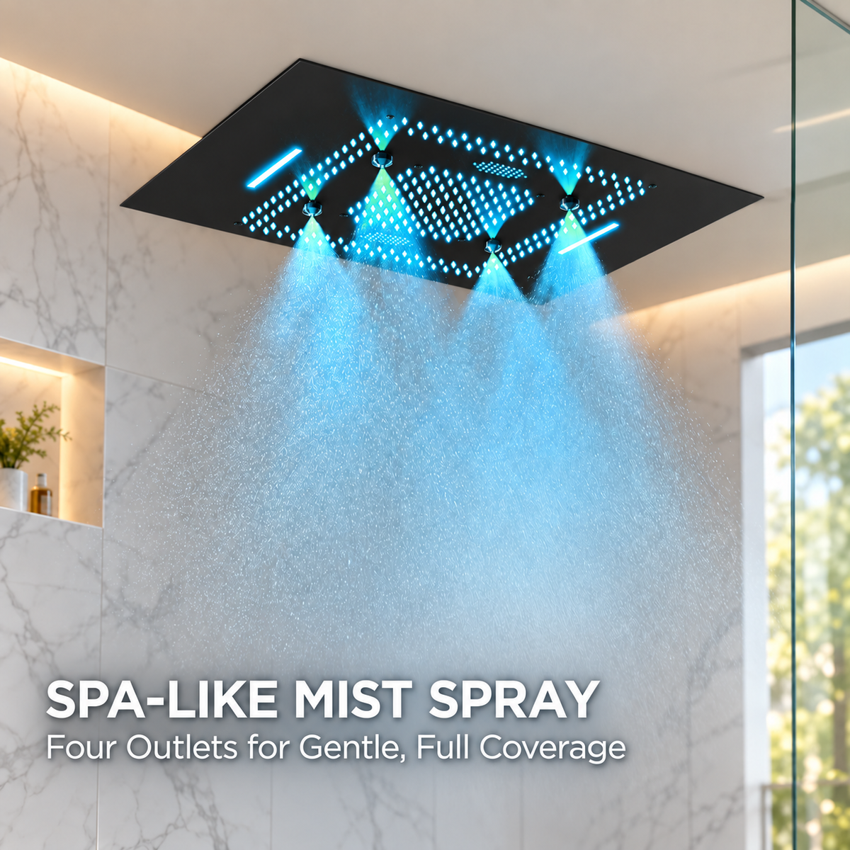 TULUM luxury shower system water-function demonstration