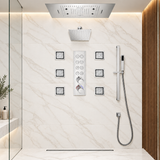 VIVRY shower system with smartphone Bluetooth music control
