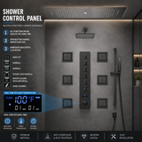 Sydney|36"Inch Complete Led Music Shower System Rainfall Waterfall & Wall Mounted Showerhead