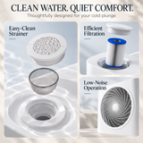 Frost| Smart All-in-One Cold Plunge Tub with Built-In Chiller, Filtration & App Control
