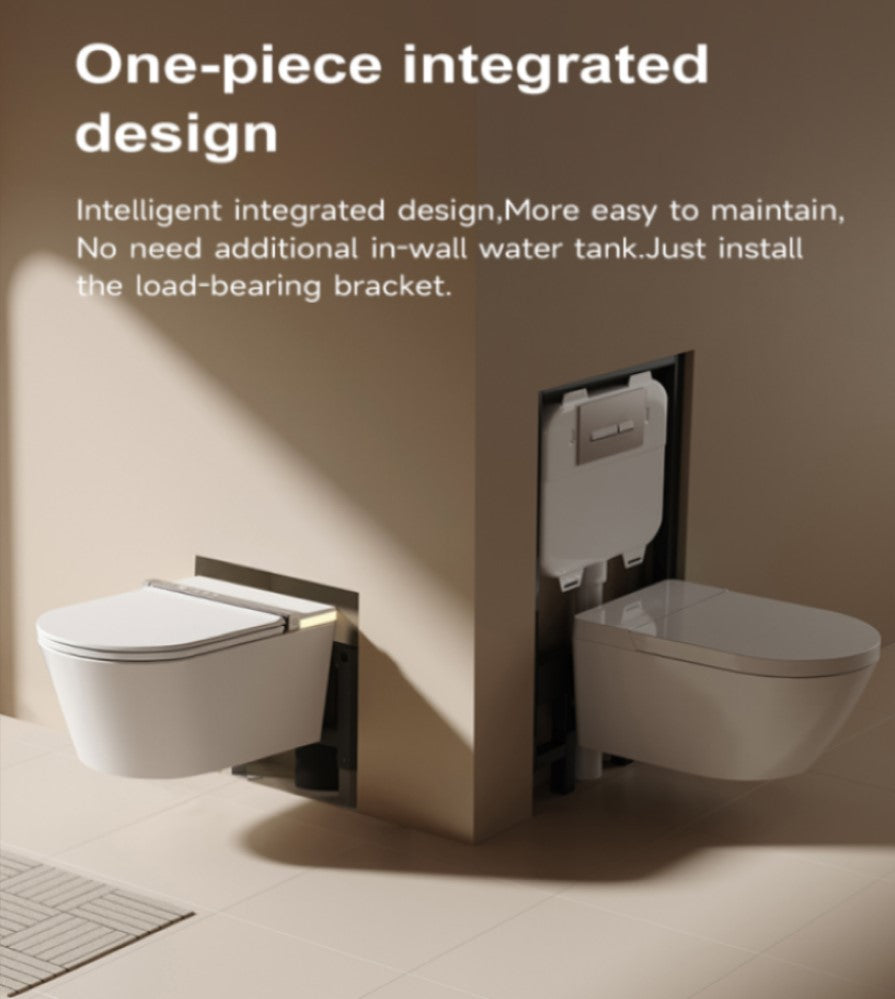 Dora | complete Wall Hung One Piece Luxury Elongated Smart Toilet Complete With Built-in Tank