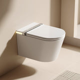Dora | complete Wall Hung One Piece Luxury Elongated Smart Toilet Complete With Built-in Tank