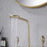 ELFI|RAINFALL WIDESPREAD LUXURY BATHROOM FAUCET  3 HOLES BRASS BASIN FAUCET