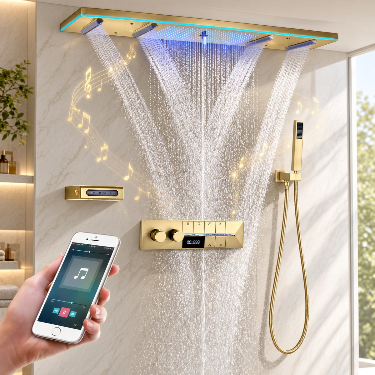 ALLURE|47" COMPLETE LUXURY SHOWER SYSTEM