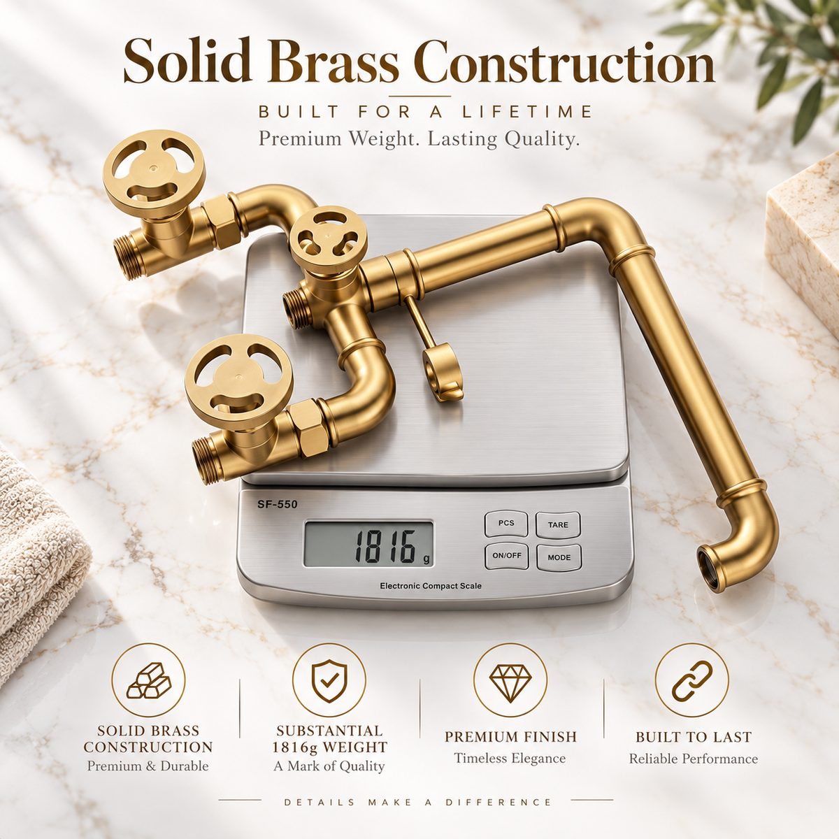 FANI|BATHROOM BATHTUB FAUCET FILLER FREE STANDING TUB FILLER