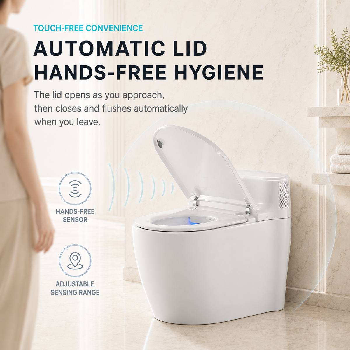 FEEVA| ONE-PIECE LUXURY SMART TOLIET FULLY AUTOMATIC TOILET