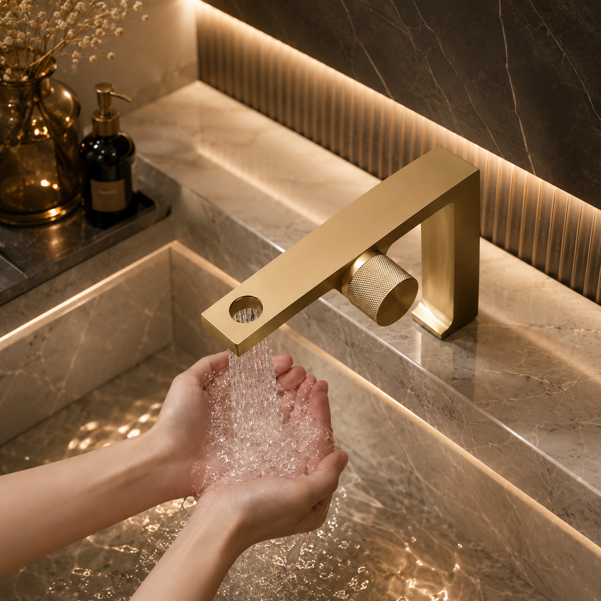 FLORA|LUXURY  MODERN SIGNLE HOLE BATHROOM FAUCET