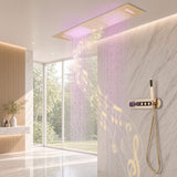 AMAZEER|36" IN CEILING MOUNT COMLETE LED MUSIC SHOWER SYSTEM