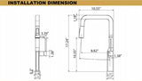 IZELA|Kitchen Faucet with Pullout Spray Head Digital Display Kitchen Faucet