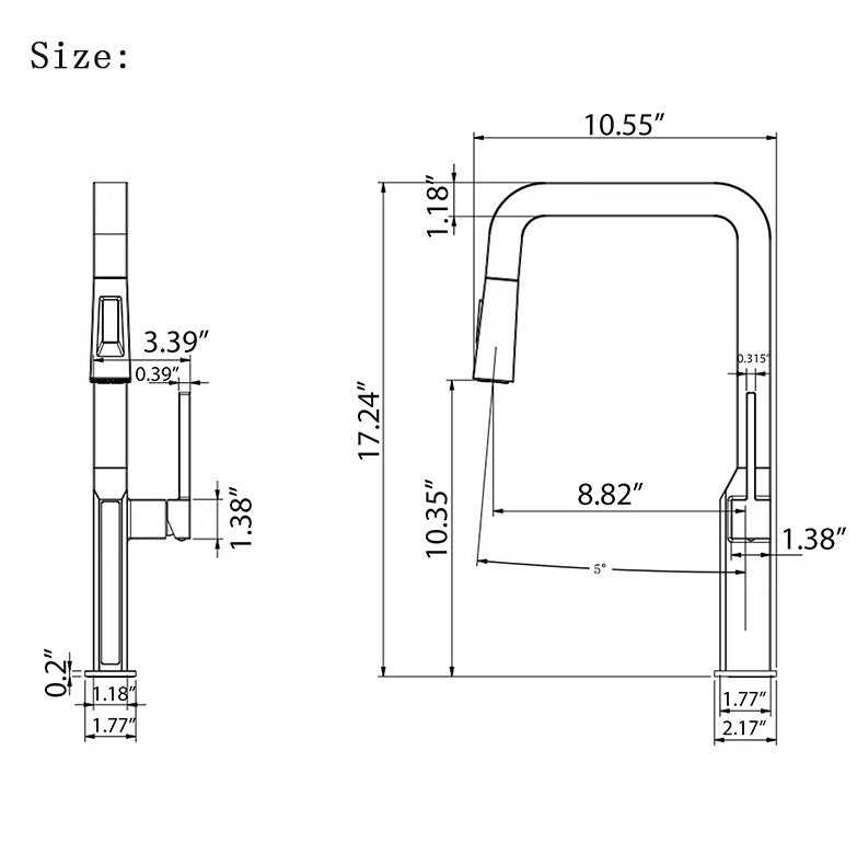 IZELA|Kitchen Faucet with Pullout Spray Head Digital Display Kitchen Faucet