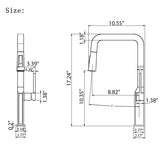 IZELA|Kitchen Faucet with Pullout Spray Head Digital Display Kitchen Faucet