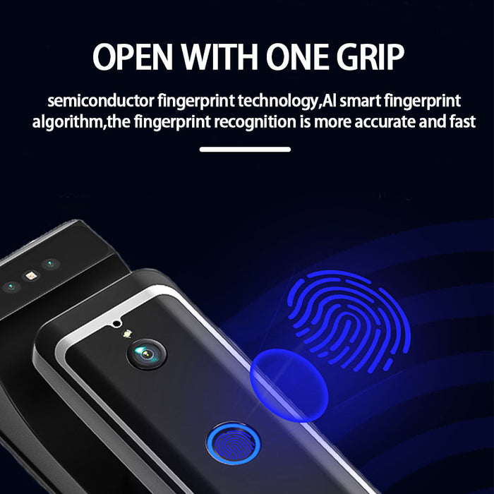 SLEEV| Smart Door Lock 3D Face Recognition -Fingerprint Keyless Entry Wi-Fi Smart Door Lock