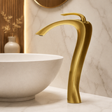 LAVERNE| Single-Hole Bathroom Faucet  Hot & Cold Bathroom Luxury  Faucet