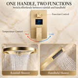 MARASI|20" COMPLETE LUXURY SHOWER SYSTEM RAINFALL SHOWER SYSTEM